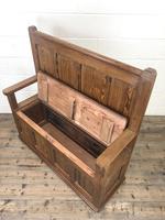 Rustic Pitch Pine Settle Bench (7 of 8) Rustic Pitch Pine Settle Bench (7 of 8)