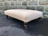 Large Oversized Upholstered Footstool (4 of 5) Large Oversized Upholstered Footstool (4 of 5)