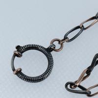 Antique Niello Silver and Gold Watch Chain Bracelet with Dog Clip and Bolt Ring (6 of 8) Antique Niello Silver and Gold Watch Chain Bracelet with Dog Clip and Bolt Ring (6 of 8)