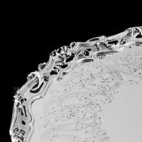 Exceptional Large Solid Sterling Silver Victorian Salver/tray/platter 47cm with Cast Border - Hunt & Roskell - Storr Mortimer & Hunt (17 of 29) Exceptional Large Solid Sterling Silver Victorian Salver/tray/platter 47cm with Cast Border - Hunt & Roskell - Storr Mortimer & Hunt (17 of 29)