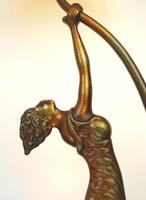 An Unusual Stylised Maiden Art Deco Table Lamp & Shade C.1920's (2 of 11) An Unusual Stylised Maiden Art Deco Table Lamp & Shade C.1920's (2 of 11)