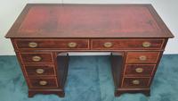 Edwardian Inlaid Mahogany Leather Top Desk (4 of 4) Edwardian Inlaid Mahogany Leather Top Desk (4 of 4)