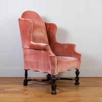 Attractive Large Early 20th Century Wingback Armchair (7 of 13) Attractive Large Early 20th Century Wingback Armchair (7 of 13)