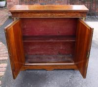 1850's Burr Walnut Pier 2 Door Cabinet with Key (4 of 6) 1850's Burr Walnut Pier 2 Door Cabinet with Key (4 of 6)