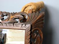 Late 19th Century French Carved Oak Cushion Mirror (2 of 4) Late 19th Century French Carved Oak Cushion Mirror (2 of 4)