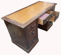 Good Quality Victorian Oak Pedestal Desk (4 of 7) Good Quality Victorian Oak Pedestal Desk (4 of 7)