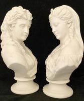 Pair of Victorian Parian Busts c.1900 (4 of 6) Pair of Victorian Parian Busts c.1900 (4 of 6)
