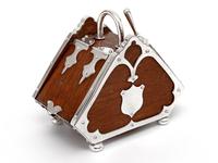 Unusual Shape Victorian Oak and Silver Plated Sugar Scuttle (10 of 10) Unusual Shape Victorian Oak and Silver Plated Sugar Scuttle (10 of 10)
