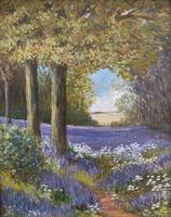 'Bluebells' Fine Original Vintage Miniature Landscape Acrylic on Board Painting (2 of 11) 'Bluebells' Fine Original Vintage Miniature Landscape Acrylic on Board Painting (2 of 11)