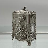 Antique Victorian Sterling Silver Tea Caddy London 1894 George Fox (2 of 12) Antique Victorian Sterling Silver Tea Caddy London 1894 George Fox (2 of 12)