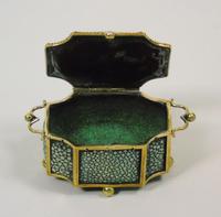 Fine Antique Shagreen Jewellery / Ring Trinket Box (9 of 9) Fine Antique Shagreen Jewellery / Ring Trinket Box (9 of 9)