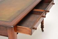 Antique Victorian Mahogany Leather Top Writing Desk (6 of 10) Antique Victorian Mahogany Leather Top Writing Desk (6 of 10)