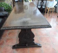 Country Oak Tefectory Table 7 foot long 1880 (9 of 10) Country Oak Tefectory Table 7 foot long 1880 (9 of 10)