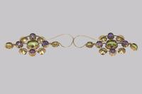 Suffragette Earrings Amethyst Peridot Pearl 15ct Gold Edwardian Dangle Earrings (5 of 7) Suffragette Earrings Amethyst Peridot Pearl 15ct Gold Edwardian Dangle Earrings (5 of 7)