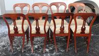 1900's Mahogany Set 8 Balloon Back Dining Chairs with Pop out Seats (3 of 3) 1900's Mahogany Set 8 Balloon Back Dining Chairs with Pop out Seats (3 of 3)