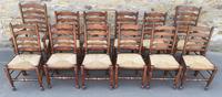 Set of 12 Oak Ladder Back Dining Chairs - Royal Oak Furniture (3 of 15) Set of 12 Oak Ladder Back Dining Chairs - Royal Oak Furniture (3 of 15)