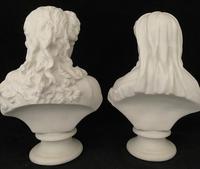 Pair of Victorian Parian Busts c.1900 (5 of 6) Pair of Victorian Parian Busts c.1900 (5 of 6)