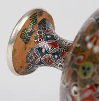 Oriental, Chinese / Japanese Exceptional Silver Metal Cloisonne Vase (5 of 25) Oriental, Chinese / Japanese Exceptional Silver Metal Cloisonne Vase (5 of 25)