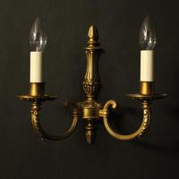 French Pair Of Gilded Brass Antique Wall Lights (9 of 10) French Pair Of Gilded Brass Antique Wall Lights (9 of 10)