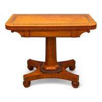 Fine Antique Satinwood & Mahogany Side / Games Table