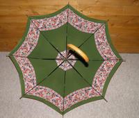 Vintage 12ct Rolled Gold Ladies Umbrella W/ Green Paisley Pattern Cotton Canopy (2 of 13) Vintage 12ct Rolled Gold Ladies Umbrella W/ Green Paisley Pattern Cotton Canopy (2 of 13)