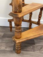 Victorian Style Light Oak Library Spiral Curved Step Ladder Stand (15 of 24) Victorian Style Light Oak Library Spiral Curved Step Ladder Stand (15 of 24)