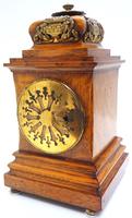 Antique 8 Day Oak cubed Mantel Clock Honey Oak Cased Striking Mantle Clock (3 of 5) Antique 8 Day Oak cubed Mantel Clock Honey Oak Cased Striking Mantle Clock (3 of 5)