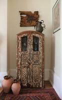Unique Tall Two Door Teak & Painted Cabinet (6 of 16) Unique Tall Two Door Teak & Painted Cabinet (6 of 16)