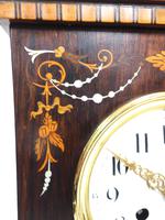 Incredible Rosewood Cased Mantel Clock with Multi Wood & Mother of Pearl Inlay 8–day Striking Clock (3 of 12) Incredible Rosewood Cased Mantel Clock with Multi Wood & Mother of Pearl Inlay 8–day Striking Clock (3 of 12)