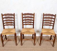 6 Oak Elm Rushwork Country Dining Chairs (10 of 10) 6 Oak Elm Rushwork Country Dining Chairs (10 of 10)