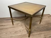 French Brass Square Leather Top Coffee Table (12 of 28) French Brass Square Leather Top Coffee Table (12 of 28)