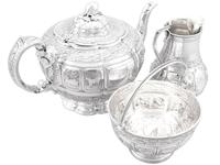 Sterling Silver Three Piece Zodiac Tea Service - Antique Victorian 1882 (3 of 24) Sterling Silver Three Piece Zodiac Tea Service - Antique Victorian 1882 (3 of 24)