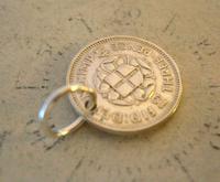 Vintage Pocket Watch Chain Fob 1941 WW2 Lucky Silver Three Pence Old 3d Coin Fob (4 of 6) Vintage Pocket Watch Chain Fob 1941 WW2 Lucky Silver Three Pence Old 3d Coin Fob (4 of 6)
