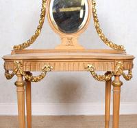 Neoclassical Marble Dressing Table Gilt Mirrored Vanity Satinwood (11 of 14) Neoclassical Marble Dressing Table Gilt Mirrored Vanity Satinwood (11 of 14)
