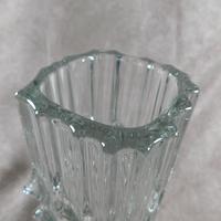 Large Czech, Rosice, Sklo Union, Vladislav Urban, Clear Glass Vase, Pattern 617 (2 of 3) Large Czech, Rosice, Sklo Union, Vladislav Urban, Clear Glass Vase, Pattern 617 (2 of 3)