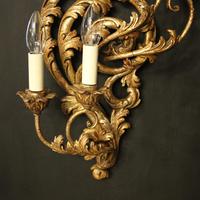 Florentine Silver Giltwood Antique Wall Lights (10 of 10) Florentine Silver Giltwood Antique Wall Lights (10 of 10)
