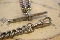 Antique Pocket Watch Chain 1890s Victorian NCR Co Silver Nickel Albert With T Bar (9 of 12) Antique Pocket Watch Chain 1890s Victorian NCR Co Silver Nickel Albert With T Bar (9 of 12)
