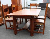 1960's Teak Refectory Table & Set of 6 Dining Chairs '4+2 Carvers' (3 of 3) 1960's Teak Refectory Table & Set of 6 Dining Chairs '4+2 Carvers' (3 of 3)