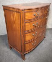 Edwardian Inlaid Satinwood Bow Fronted Chest of Drawers (9 of 9) Edwardian Inlaid Satinwood Bow Fronted Chest of Drawers (9 of 9)