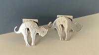 Pair of Novelty Edwardian Silver Cat Menu Holders (5 of 5) Pair of Novelty Edwardian Silver Cat Menu Holders (5 of 5)