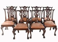 Set of Chippendale Dining Chairs Mahogany Antique 1890 Ball Claw (2 of 9) Set of Chippendale Dining Chairs Mahogany Antique 1890 Ball Claw (2 of 9)