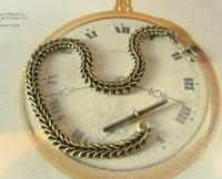 Antique Pocket Watch Chain 1890s Victorian Large Silver Nickel Vertebrae Link Albert (4 of 12) Antique Pocket Watch Chain 1890s Victorian Large Silver Nickel Vertebrae Link Albert (4 of 12)