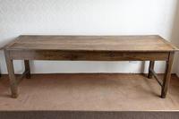 19th Century Oak Farmhouse Table with Drawer (2 of 9) 19th Century Oak Farmhouse Table with Drawer (2 of 9)