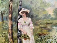 'R.M Stewart' Original Lovely 19thc Elegant Lady Oil Portrait Painting '1886' (7 of 11) 'R.M Stewart' Original Lovely 19thc Elegant Lady Oil Portrait Painting '1886' (7 of 11)