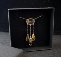 Antique Citrine Drop Necklace, Art Nouveau (5 of 11) Antique Citrine Drop Necklace, Art Nouveau (5 of 11)