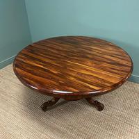 Large Circular Rosewood Antique Dining Table (4 of 8) Large Circular Rosewood Antique Dining Table (4 of 8)