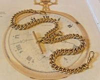 Victorian Pocket Watch Chain 1890 Antique 12ct Rose Rolled Gold Albert & T Bar (3 of 11) Victorian Pocket Watch Chain 1890 Antique 12ct Rose Rolled Gold Albert & T Bar (3 of 11)