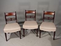 Attractive Set of 3 Regency Period Mahogany Framed Chairs