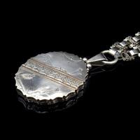 Antique Aesthetic Large Rose Gold & Sterling Silver Locket & Collar Necklace (4 of 12) Antique Aesthetic Large Rose Gold & Sterling Silver Locket & Collar Necklace (4 of 12)