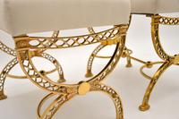 Pair of 1970’s Vintage Brass Stools (8 of 9) Pair of 1970’s Vintage Brass Stools (8 of 9)